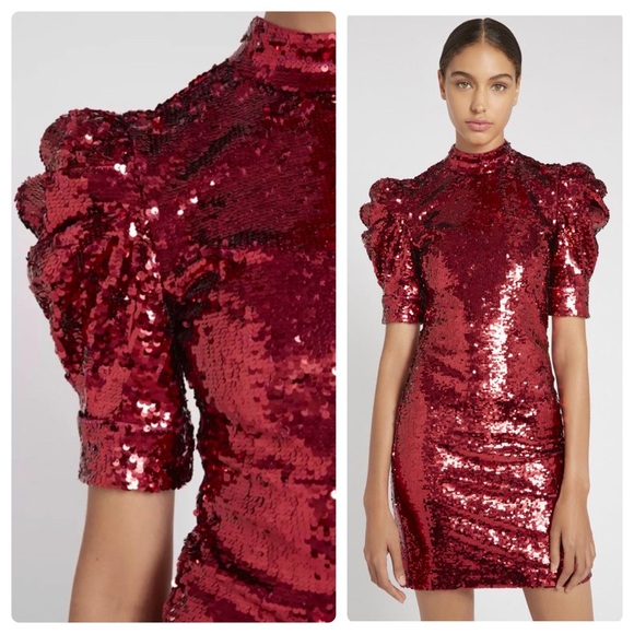 ALICE + OLIVIA Brenna Sequin Cocktail Dress - Picture 5 of 16